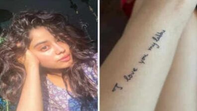 I love you my labbu: Janhvi Kapoor gets a tattoo of mom Sridevi’s handwritten note, fans get emotional