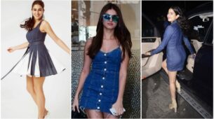 Impress your crush: Flaunt your hot pair of legs in midi denim outfits like Sara Ali Khan, Tara Sutaria and Janhvi Kapoor