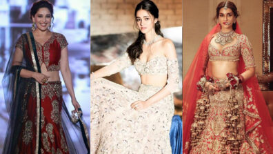 In love with Manish Malhotra’s limited edition lehenga collection? Madhuri Dixit, Ananya Panday and Kriti Sanon are your vogue queens