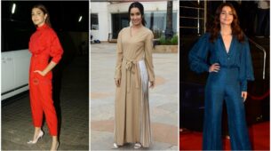 In love with monotone swagger jumpsuit styles? Anushka Sharma, Shraddha Kapoor and Alia Bhatt are your ‘Vogue Goddesses’