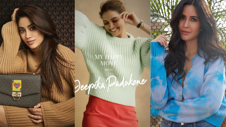 Janhvi Kapoor, Deepika Padukone and Katrina Kaif are showing the world how to kill it in 'winter special' sweatshirt styles, you will love it 485466