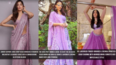 Janhvi Kapoor, Soha Ali Khan To Adah Sharma: 4 Best Lavender Ethnic Outfits From Our Bollywood Divas