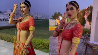 Judaa Kar Gaye: Mouni Roy does a hot ramp walk flaunting her curvaceous midriff in red saree, Shraddha Arya find it super cute