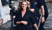 Julia Roberts Flaunts Her Toned Legs In A High Hemmed Skirt Styled With Plunging Neck Top; See Pic