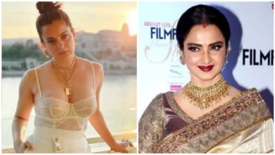 Kangana Ranaut Couldn’t Stop Praising Godmother Rekha: Says, ‘Epitome Of Grace’