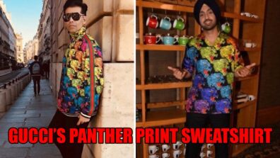 Karan Johar VS Diljit Dosanjh: Who made you go weak in the knees in Gucci’s panther print sweatshirt?