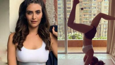 Karishma Tanna Is The Fittest Chic In Town And This Inversion Pose Proves It To You