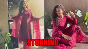 Karwa Chauth Special: Drashti Dhami looks simply stunning in red kurta and palazzo set, fans can’t stop praising