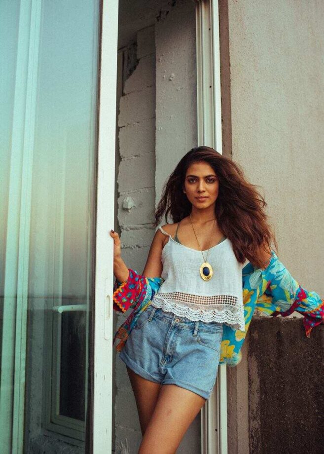 Last Time In Denim Shorts Before Monsoon Hits: Grab Fashion Notes From Malavika Mohanan - 0