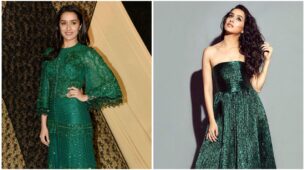 Left Or Right? Which Green Shimmery Outfit Of Shraddha Kapoor Would You Steal?
