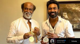 Legends For Real: Superstar Rajinikanth and Dhanush share happy and ‘proud’ moment together after National Award 2021 win,, Ranveer Singh loves it