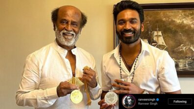 Legends For Real: Superstar Rajinikanth and Dhanush share happy and ‘proud’ moment together after National Award 2021 win,, Ranveer Singh loves it