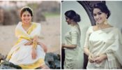 Looking for the perfect off-white coloured saree inspiration for Diwali fashion? Take vogue cues from Sai Pallavi and Keerthy Suresh