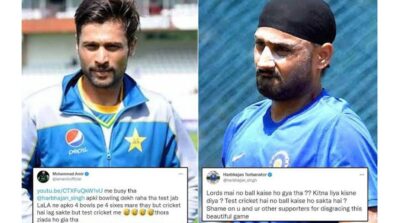 Lords main no ball kaise ho gaya tha? kitna liya kisne diya? Harbhajan Singh tears apart Mohammad Amir in heated Twitter exchange, see viral tweets