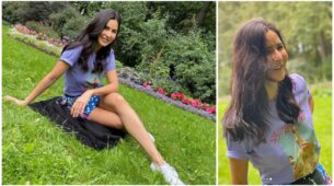 Make Your Day Out At The Park As Pretty As Katrina Kaif In A Graphic Tee And Polka Dot Mini Skirt