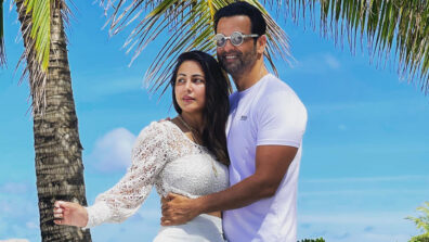 Maldives Getting Hotter: Rohit Roy grabs Hina Khan by her waist, rock the ‘couple pose’ with unlimited confidence and swag