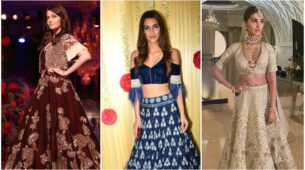 Mesmerizing Beauties: Aishwarya Rai, Kriti Sanon and Tara Sutaria look like divine beauties in Manish Malhotra printed lehengas, fans love it
