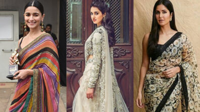 Mesmerizing Beauties: Alia Bhatt, Disha Patani and Katrina Kaif are here to melt our hearts with their stylish Sabyasachi designer outfits, fans can’t stop admiring