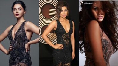 Mesmerizing Beauties: Deepika Padukone, Priyanka Chopra and Disha Patani are a class apart in sensuous black transparent bodycon dresses, fans feel the heat