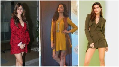 Mesmerizing Beauties: Disha Patani, Deepika Padukone and Kriti Sanon turn on the heat quotient in stylish long-sleeve midi dresses, we bet you will love it