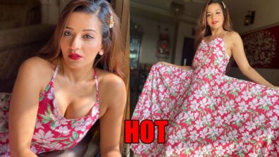 Monalisa sets the internet on fire with sensuous hot photos in halter-neck floral dress, fans feel the heat