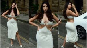 Nora Fatehi X Deme By Gabriella: Her Steal White Cutout Body Fitting Outfit To Make Heads Turn Around, Take Cues