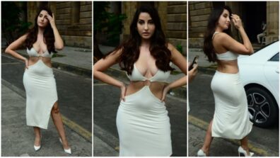 Nora Fatehi X Deme By Gabriella: Her Steal White Cutout Body Fitting Outfit To Make Heads Turn Around, Take Cues