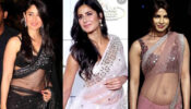 Old Is Gold: Times when Kareena Kapoor, Katrina Kaif and Priyanka Chopra flaunted their curvaceous midriffs in super hot embellished transparent saree designs
