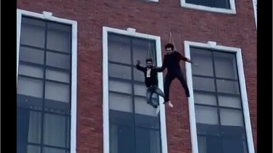 OMG: Madhubala fame Vivian Dsena jumps from a multi-storey tall building, see viral footage