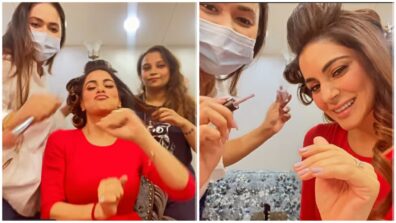 OMG WATCH ASAP: THIS is what Shraddha Arya actually does with her makeup crew inside her vanity van, we bet you won’t believe it