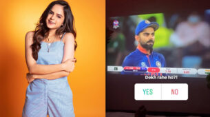 Palak Sindhwani can’t stop watching and admiring ‘handsome’ Virat Kohli, shares viral pic from her bedroom
