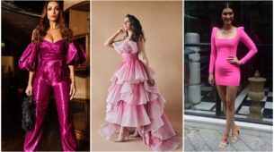 Pink Has Undergone A Chic Makeover: Celebrity-Approved Guide To Wearing The Colour Pink This Season: Cues Shelling Out From Malaika Arora To Nora Fatehi To Kriti Sanon
