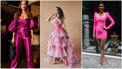 Pink Has Undergone A Chic Makeover: Celebrity-Approved Guide To Wearing The Colour Pink This Season: Cues Shelling Out From Malaika Arora To Nora Fatehi To Kriti Sanon