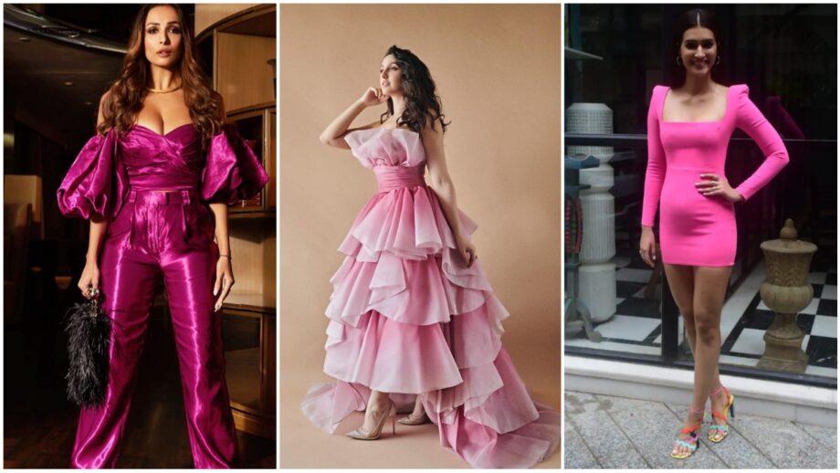 Pink Has Undergone A Chic Makeover: Celebrity-Approved Guide To Wearing The Colour Pink This Season: Cues Shelling Out From Malaika Arora To Nora Fatehi To Kriti Sanon 483483