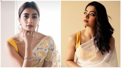 Pooja Hegde VS Rashmika Mandanna: Which South Beauty Made Your Hearts Race In White Saree?