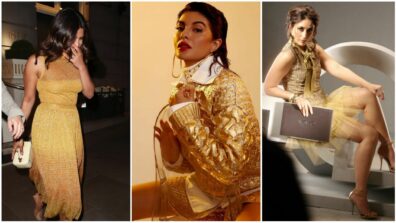 Priyanka Chopra, Kareena Kapoor and Jacqueline Fernandez dazzle in sensuous golden bodycon dresses, fans can’t stop admiring