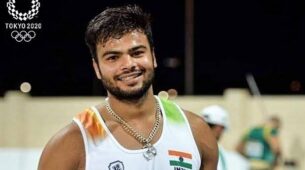 Proud moment! Sumit Antil sets a world record and wins the men’s javelin F64 gold
