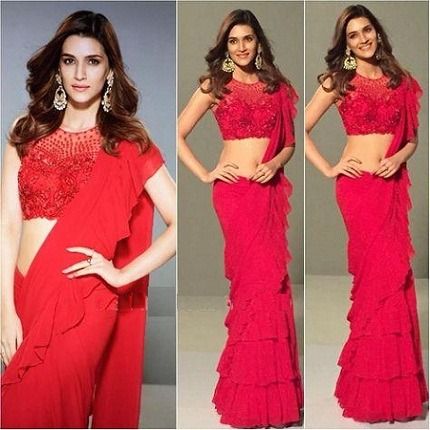 Ravishing Beauties! Kriti Sanon, Sonakshi Sinha, And Alia Bhatt: Here Are Some Celebrities’ Approved Ruffle Sarees That You Should Have In Your Wardrobe - 0