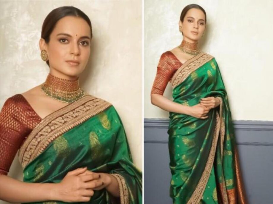 Ready To Fall In Love? 5 Times Manikarnika Actress Kangana Ranaut Looked Spectacular In Silk Saree; See Pics - 0