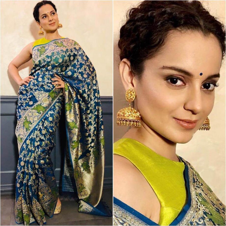 Ready To Fall In Love? 5 Times Manikarnika Actress Kangana Ranaut Looked Spectacular In Silk Saree; See Pics - 2