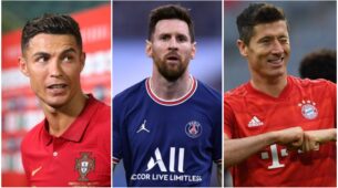 Robert Lewandowski, Cristiano Ronaldo, and Lionel Messi: Check Out Highest Scoring UEFA Champions Of All Time