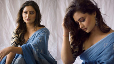 Saree Mein Hot Nari: Rashami Desai sets internet on fire with her super hot ‘deep-neck’ blouse style saree design, pics go viral