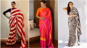 Sarees With Stripes! Deepika Padukone Vs Bipasha Basu Vs Kajol Devgan: Which Actress’s Stripe Sarees Would You Like To Drape?