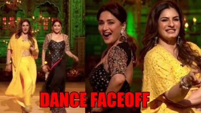 Dance faceoff: Madhuri Dixit Vs Raveena Tandon, who set the fire on stage?