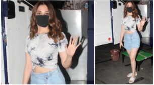Say You Are Brunch Ready With A Crop Top And A Mini Skirt Just Like Tamannaah Bhatia