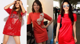 Slay the all-red t-shirt dress outfit style like ‘beauty queens’ Genelia Dsouza, Tamannaah Bhatia and Kiara Advani to woo your crush