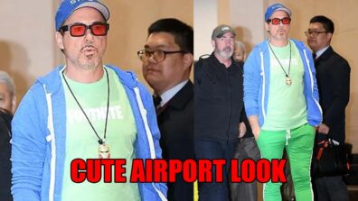 Spotted: Robert Downey Junior has pulled off -Super Cute airport look, See viral pics here