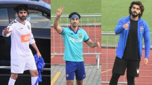 Sunday Funday: Kartik Aaryan, Ranbir Kapoor and Arjun Kapoor enjoy football match together, see pics