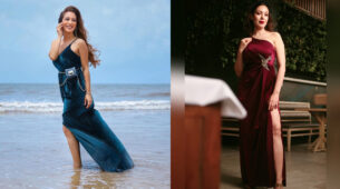 Taarak Hot Babes: Munmun Dutta and Sunayana Fozdar raise the hotness quotient in stylish slit gown outfits, fans love it