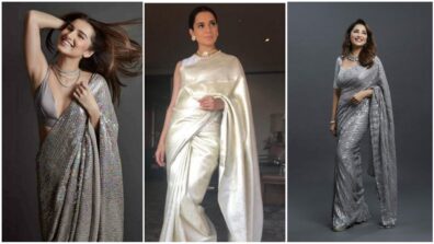 Tara Sutaria, Kangana Ranaut To Madhuri Dixit: Bolly Divas Who Ruled Our Hearts In Silver Saree